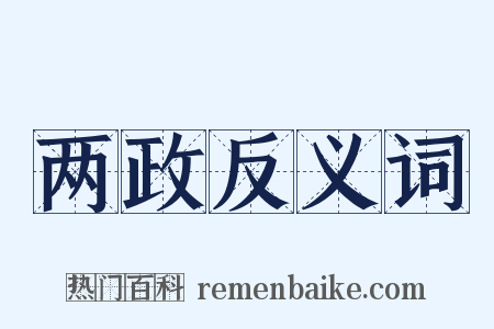 两政反义词是什么意思的图片